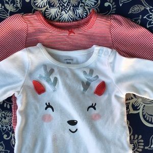 2 long sleeve onesies